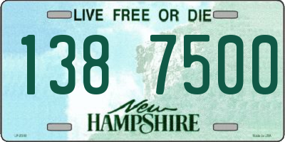 NH license plate 1387500