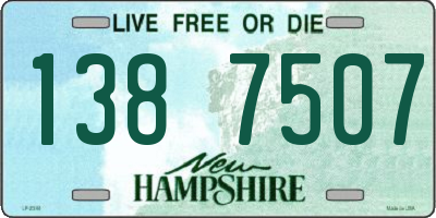 NH license plate 1387507