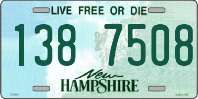 NH license plate 1387508
