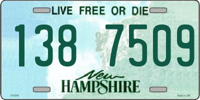 NH license plate 1387509