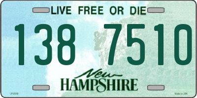 NH license plate 1387510