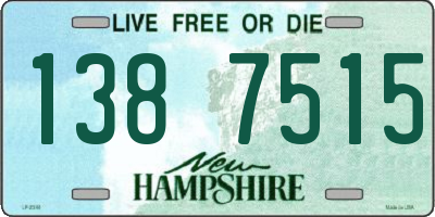 NH license plate 1387515