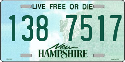 NH license plate 1387517