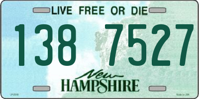 NH license plate 1387527