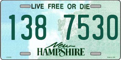 NH license plate 1387530