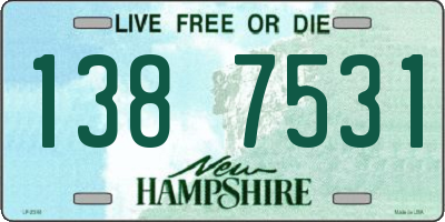 NH license plate 1387531