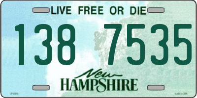 NH license plate 1387535