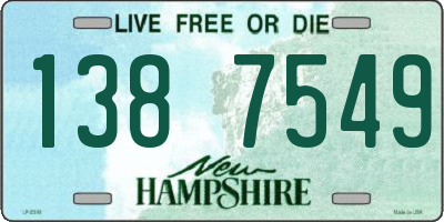 NH license plate 1387549