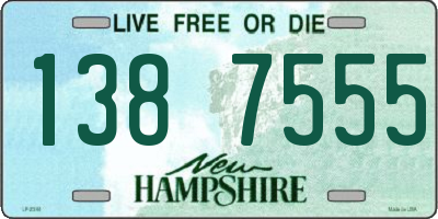 NH license plate 1387555