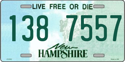 NH license plate 1387557