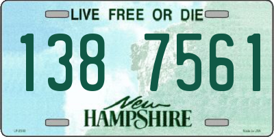 NH license plate 1387561