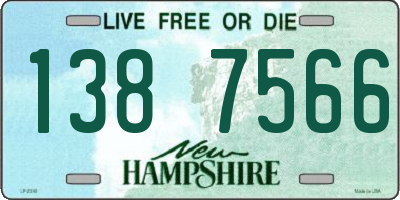 NH license plate 1387566
