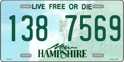 NH license plate 1387569