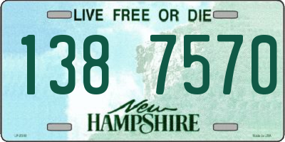 NH license plate 1387570