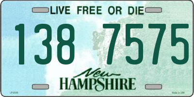 NH license plate 1387575