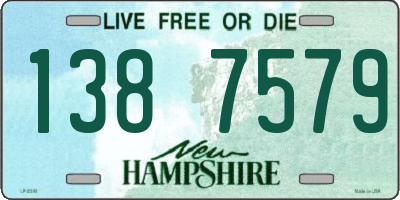 NH license plate 1387579