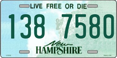 NH license plate 1387580