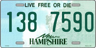 NH license plate 1387590