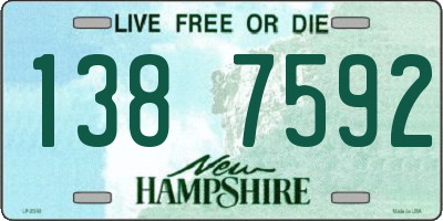 NH license plate 1387592