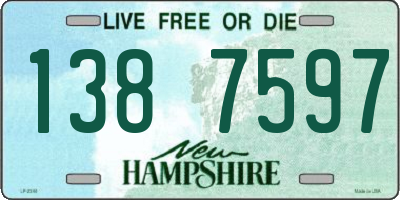 NH license plate 1387597