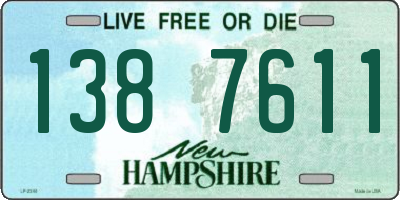 NH license plate 1387611
