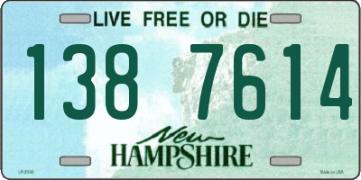 NH license plate 1387614