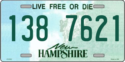 NH license plate 1387621