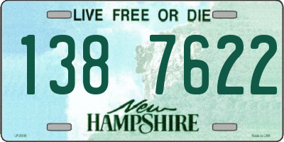 NH license plate 1387622