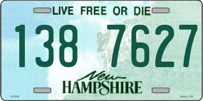 NH license plate 1387627
