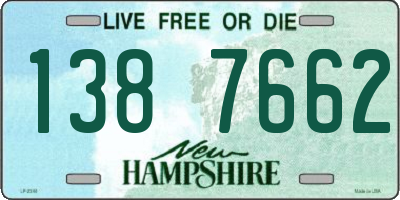 NH license plate 1387662