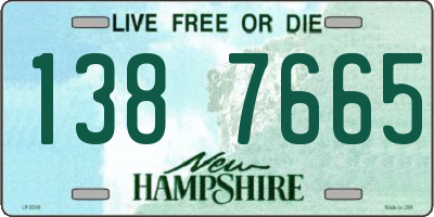 NH license plate 1387665