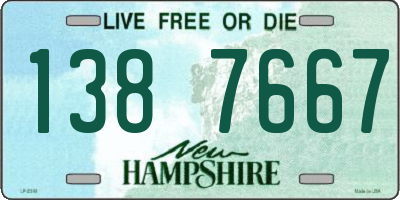 NH license plate 1387667