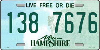 NH license plate 1387676