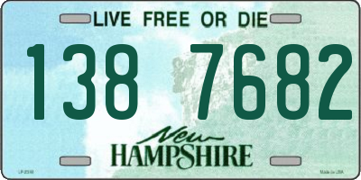 NH license plate 1387682