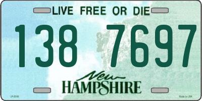 NH license plate 1387697