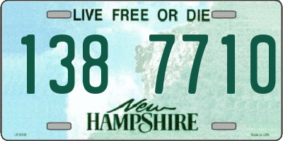 NH license plate 1387710