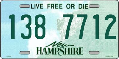 NH license plate 1387712