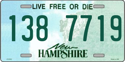 NH license plate 1387719