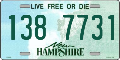 NH license plate 1387731