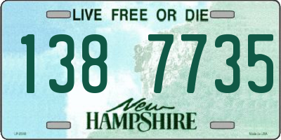 NH license plate 1387735