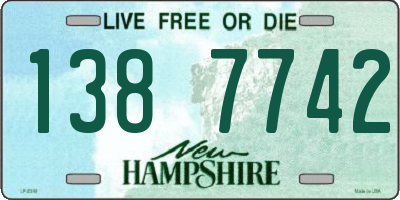 NH license plate 1387742