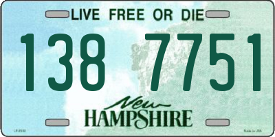NH license plate 1387751