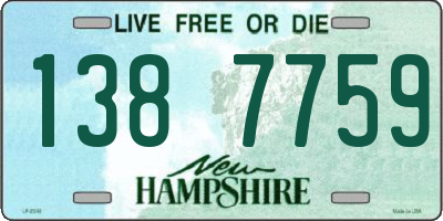 NH license plate 1387759