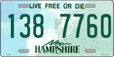 NH license plate 1387760