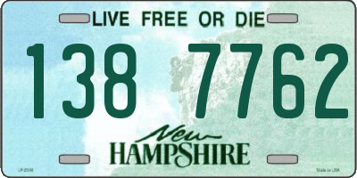 NH license plate 1387762