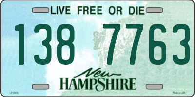 NH license plate 1387763