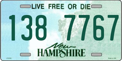 NH license plate 1387767