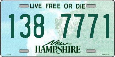 NH license plate 1387771