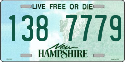 NH license plate 1387779