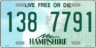 NH license plate 1387791